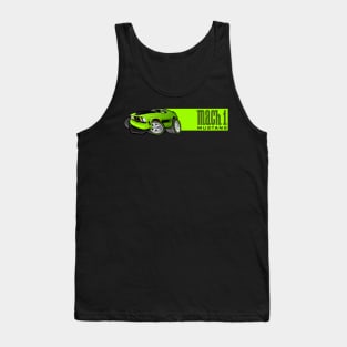 Mach 1 Green with Green Stripe Tank Top